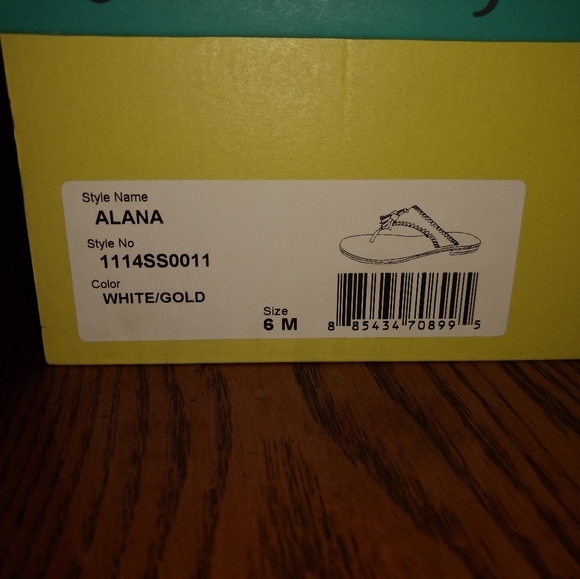 Jack Rogers Alana White/Gold - Picture 4 of 8